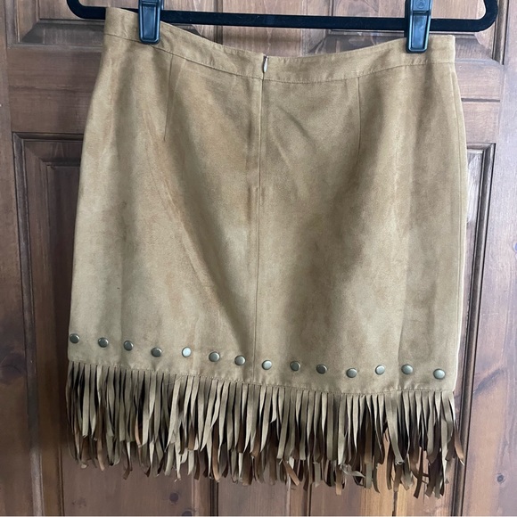 Fringe faux leather skirt - Picture 4 of 6
